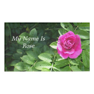 Rosen-Blume Namenschild