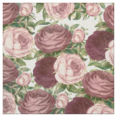 Rosen-Blumen Burgunders Vintagen Land Chic rosa Stoff (Muster)