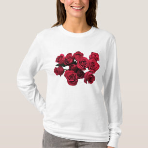 Rosen-Blumen-Garten-T - Shirt