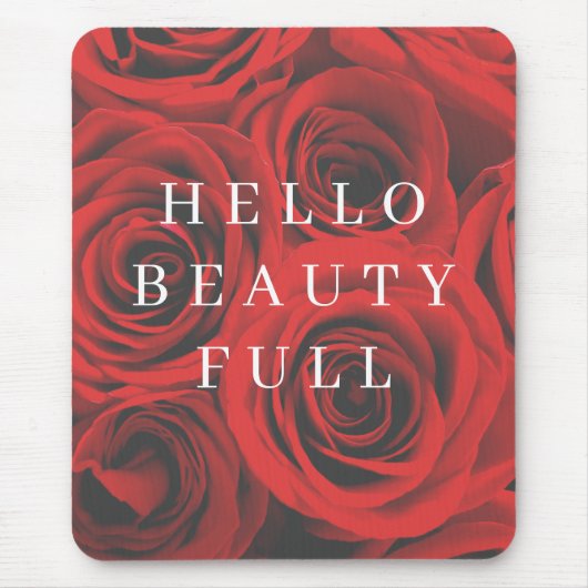 Rosen-Blumen-Mausunterlage Mousepad (Vorne)