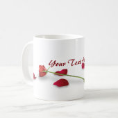 Rosen-Blumen-Tasse Kaffeetasse (Vorderseite Links)