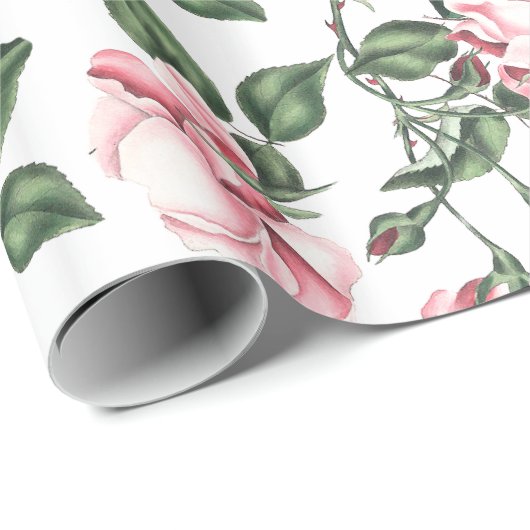 Rosen-Blumen-Verpackungs-Papier Geschenkpapier (Rolleneckpunkt)