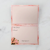 Rosen-Blumenblatt-Herz - Schablone - löschen Sie Karte (Innenseite)