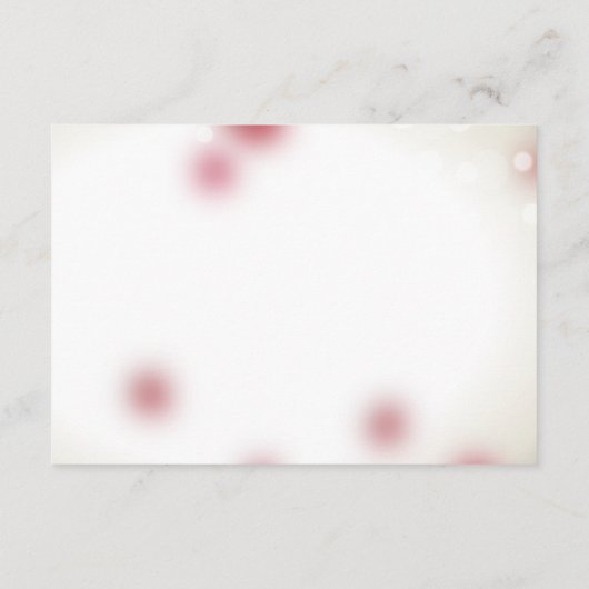 Rosen-Blumenblatt-Liebe-Herz-Hochzeits-Empfang Begleitkarte (Rückseite)