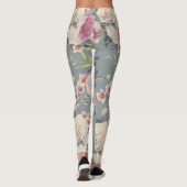Rosen-Blumendruck-Leggings Leggings (Rückseite)
