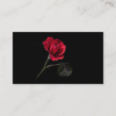 Rosen-Blumengeschäfts-Karte Visitenkarte (Rückseite)
