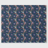 Rosen-Blumenstrauß-Blumenmuster Geschenkpapier (Flach)