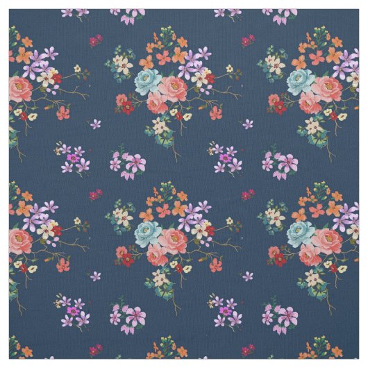 Rosen-Blumenstrauß-Blumenmuster Stoff (Muster)