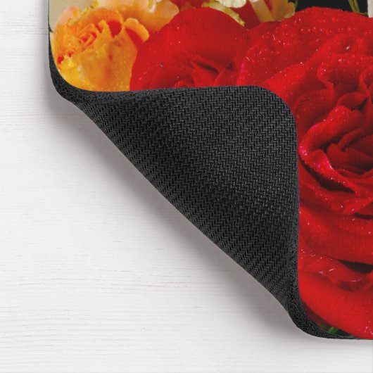 Rosen-Blumenstrauß Mousepad (Ecke)