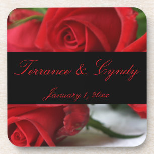 Rosen-Blumenstrauß-persönliches Set Untersetzer
