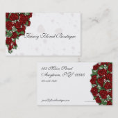 Rosen-Blumenstrauß Visitenkarte (Vorne/Hinten)