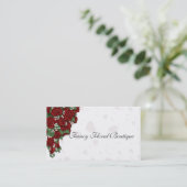 Rosen-Blumenstrauß Visitenkarte (Stehend Vorderseite)