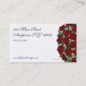 Rosen-Blumenstrauß Visitenkarte (Rückseite)