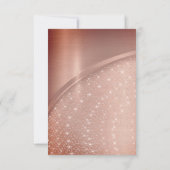 Rosen Blush Glitzer Spark Geburtstagsparty Einladung (Rückseite)