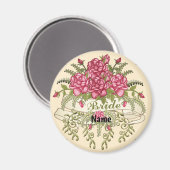 Rosen Braut Hochzeit Magnet (Vorderseite/Rückseite)