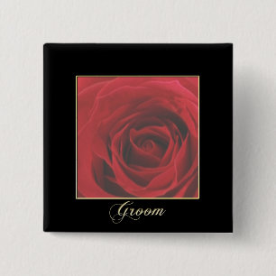 Rosen-Bräutigam-Button KRW elegantes Button