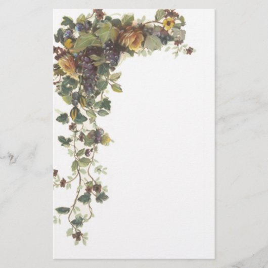 Rosen-Briefpapier Briefpapier (Vorderseite)