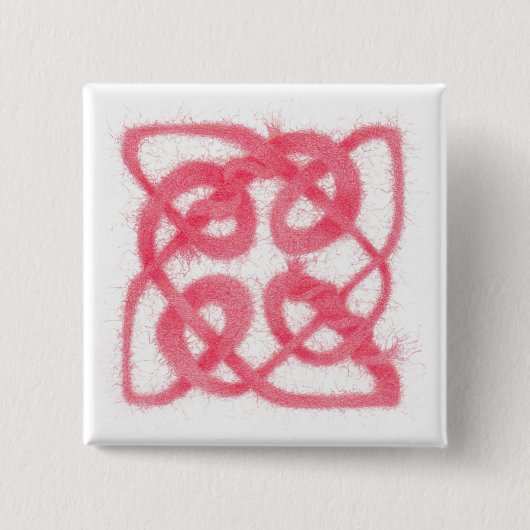 ROSEN CELTIC KNOT Square Button Button (Vorderseite)