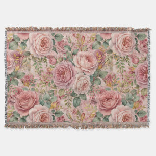Rosen Charme Rustikal Staubrose Salbei Grün Gold Decke