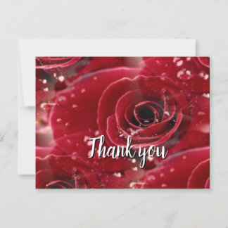 Rosen-Dankeskarten-Postkarte Postkarte