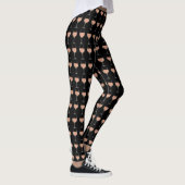 Rosen-den ganzen Tag Wein-Glas-Leggings Leggings (Rechts)