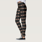 Rosen-den ganzen Tag Wein-Glas-Leggings Leggings (Links)