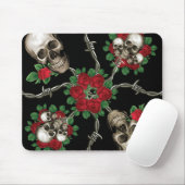 Rosen der Schädel-n Mousepad (Mit Mouse)