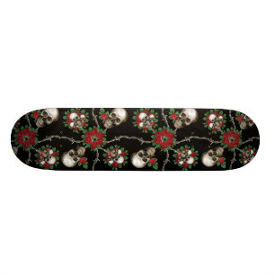Rosen der Schädel-n Skateboard