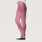 Rosen drucken Leggings in Hot Pink (Links)