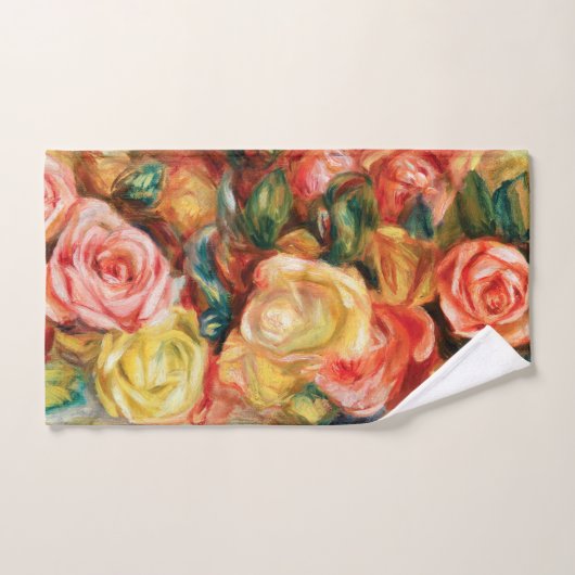 Rosen durch Pierre Auguste Renoir Badhandtuch Set (Handtuch)