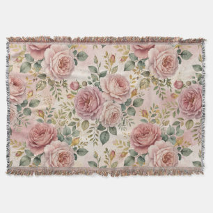 Rosen Dusty Rose Eleganter Charme Sagegrün Gold Decke