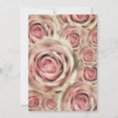 Rosen Elegant Bridal Alle Veranstaltungen Einladun Einladung (Rückseite)