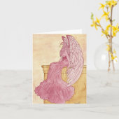 Rosen-Engel Notecard Karte (Gelbe Blume)