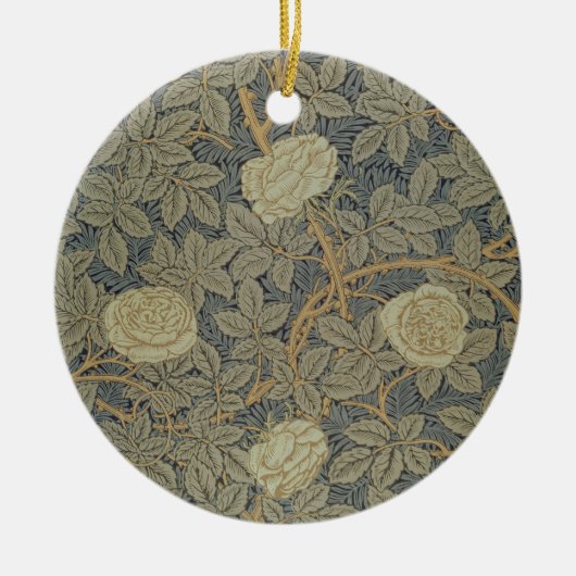 "Rosen" Entwurf Keramik Ornament (Vorne)