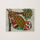Rosen-Eulen-Blumenpuzzlespiel Puzzle (Horizontal)