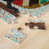 Rosen-Eulen-Blumenpuzzlespiel Puzzle (Seite)