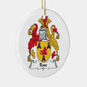 Rosen-Familienwappen Keramikornament (Rechts)