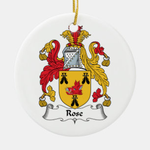 Rosen-Familienwappen Keramikornament