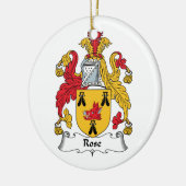 Rosen-Familienwappen Keramikornament (Links)