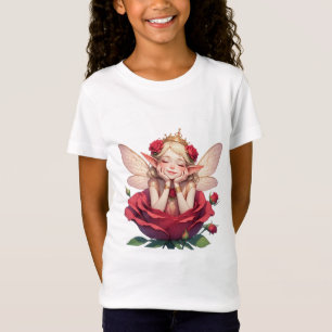 👑 Rosen-Fee-T-Shirt für Mädchen und Teenager 🌙 T-Shirt