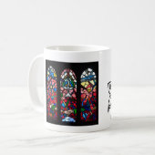 Rosen-Fenster-Kaffee-Tasse Kaffeetasse (Vorderseite Links)