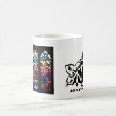Rosen-Fenster-Kaffee-Tasse Kaffeetasse (Mittel)