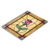 Rosen-Fenster-Notizbuch Notizblock (Linke Seite)