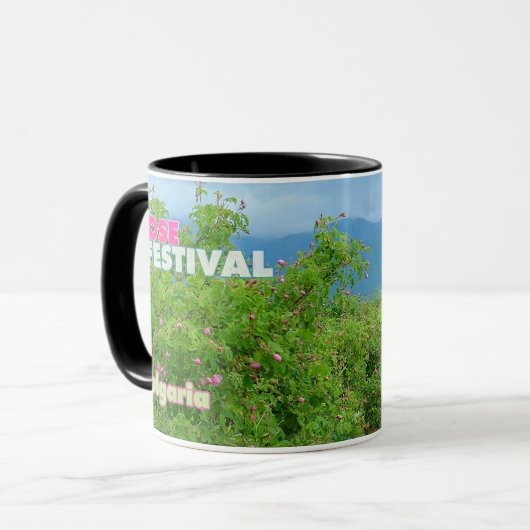 Rosen-Festival-Tasse Tasse (Vorderseite Links)