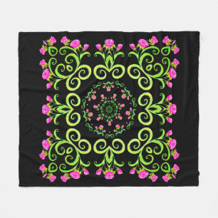 Rosen-Fiesta-Party Fleecedecke