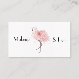 Rosen-Flamingo Visitenkarte