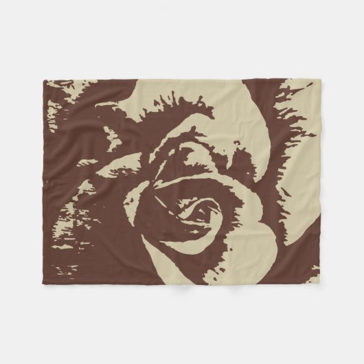 Rosen-Fleece-Decke, 50" x60 " Fleecedecke (Vorderseite (Horizontal))