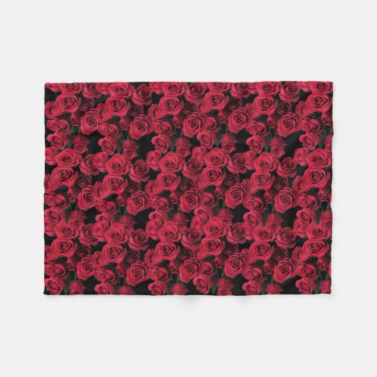 Rosen-Fleece-Decke Fleecedecke (Vorderseite (Horizontal))