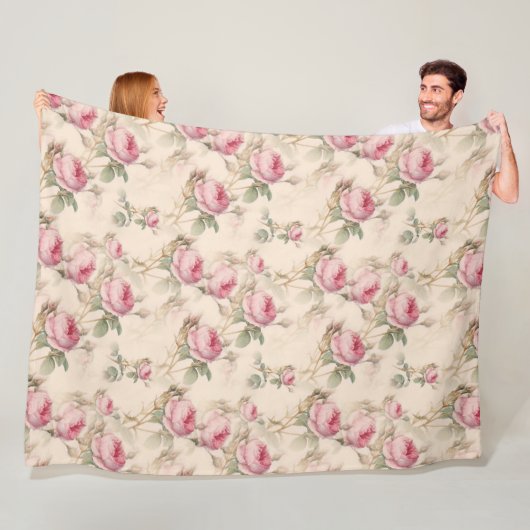 Rosen Fleecedecke (Beispiel)