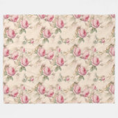 Rosen Fleecedecke (Vorderseite (Horizontal))